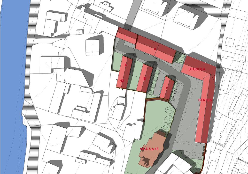 Panský statek a vila č. p. 18 v Chodouni